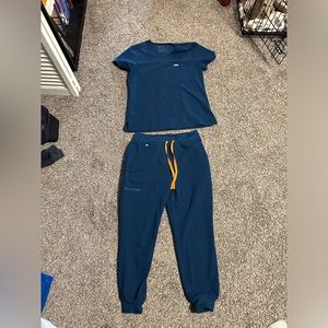 Blue scrub set- size small